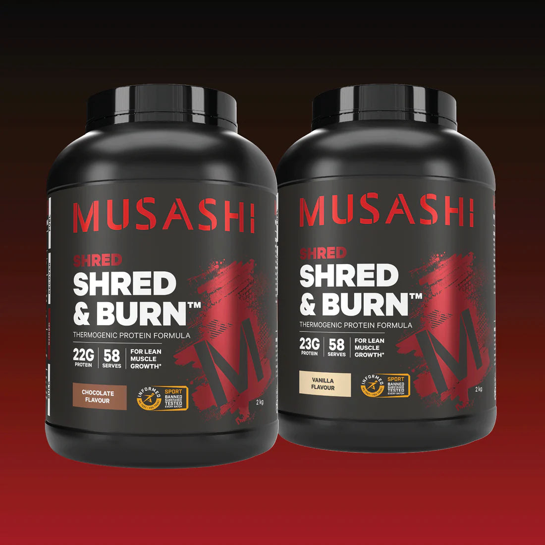 Musashi Shred & Burn 900g