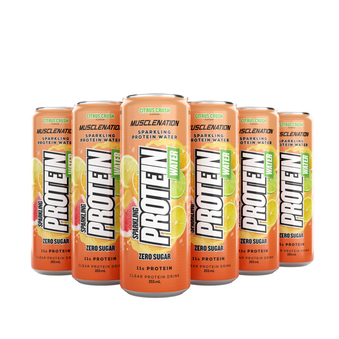 MUSCLE NATION SPARKLING PROTEIN WATER RTD 12 x PACK