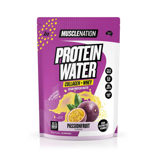 MUSCLE NATION PROTEIN WATER - PASSIONFRUIT