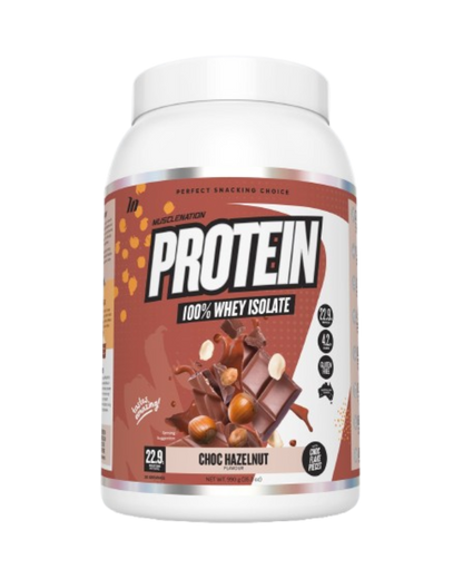 MUSCLE NATION PROTEIN 100% WHEY ISOLATE - CHOC HAZELNUT