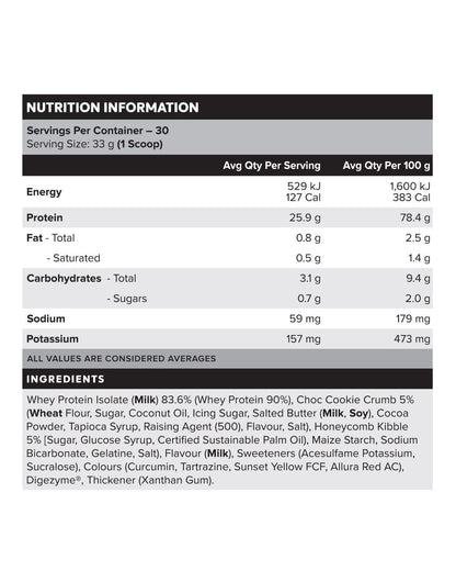 MUSCLE NATION PROTEIN 100% WHEY ISOLATE