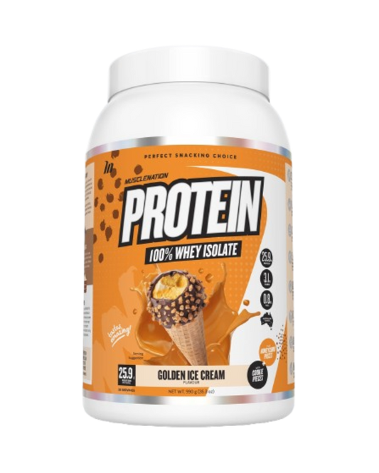 MUSCLE NATION PROTEIN 100% WHEY ISOLATE - GOLDEN ICE CREAM