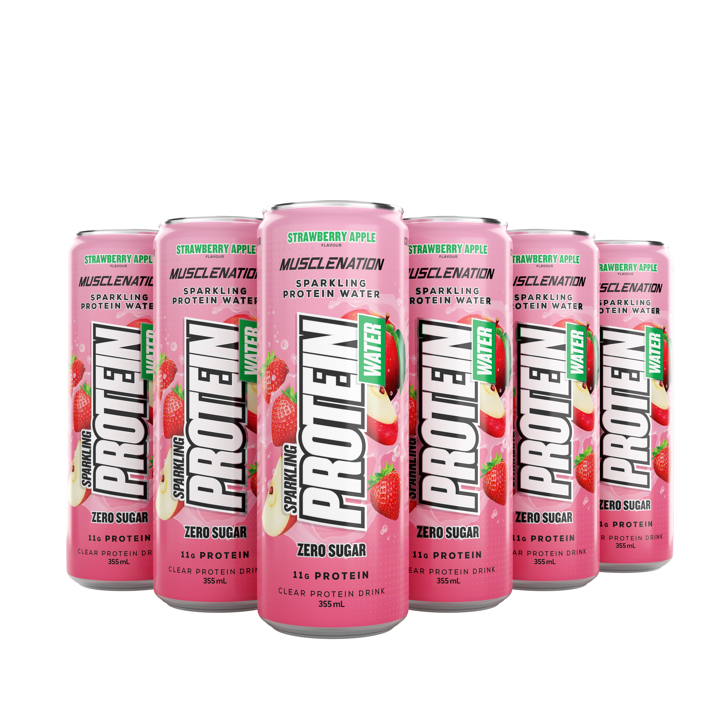 MUSCLE NATION SPARKLING PROTEIN WATER RTD 12 x PACK