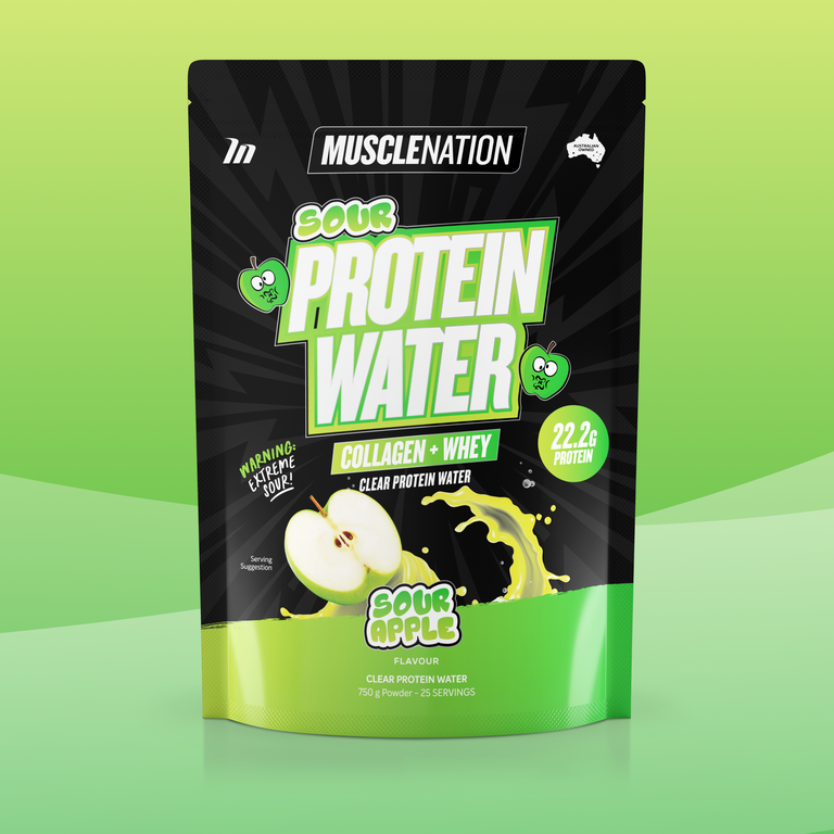 MUSCLE NATION PROTEIN WATER SOUR RANGE - SOUR APPLE