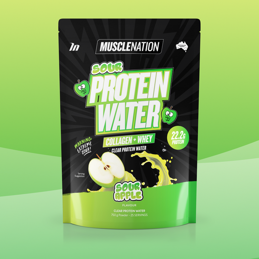 MUSCLE NATION PROTEIN WATER SOUR RANGE - SOUR APPLE